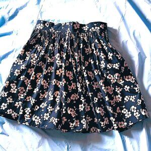 POLO RALPH LAUREN  FLORAL BLACK & WHITE MINI, FAIRYCORE, S. 6